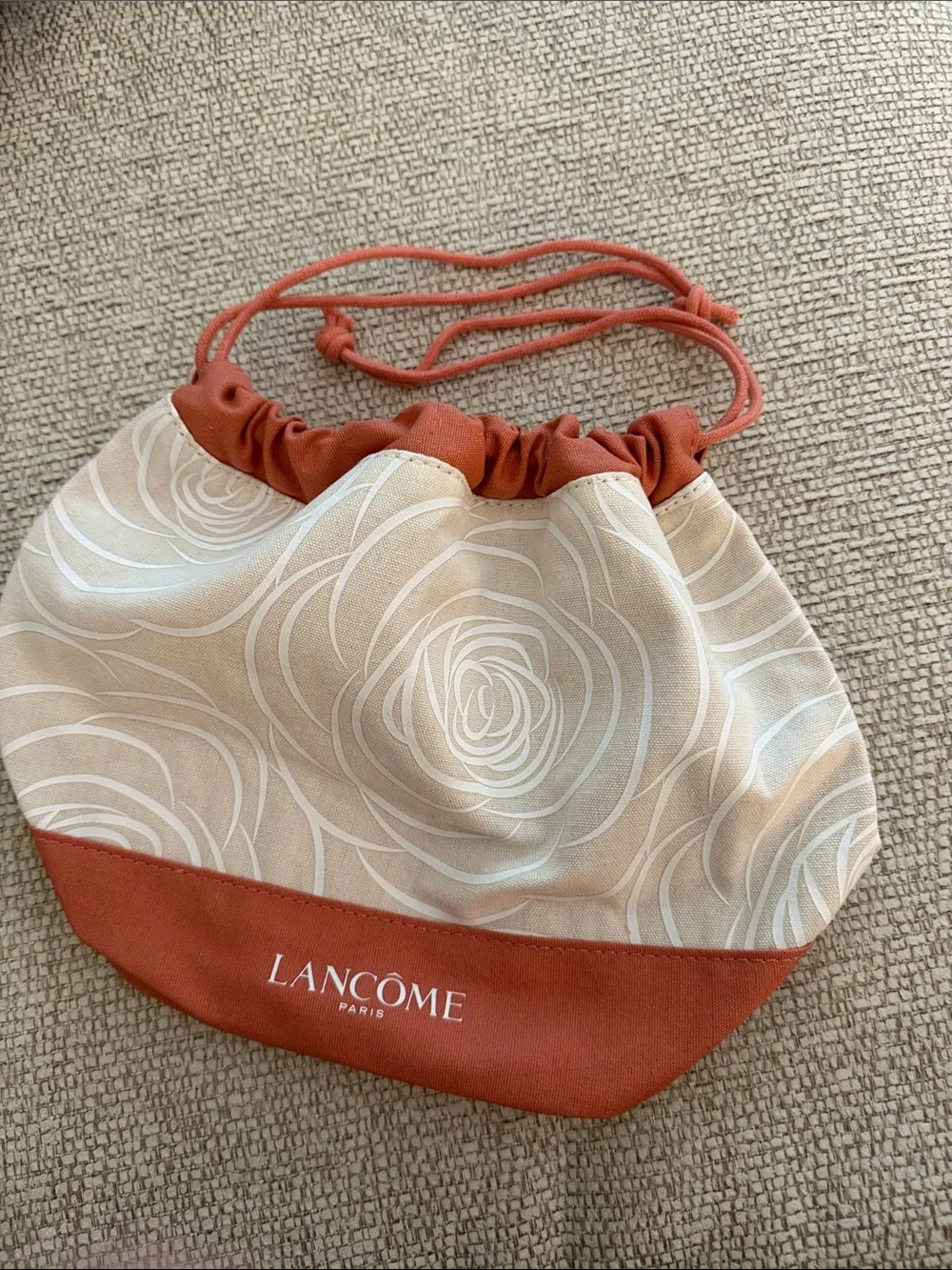 Lancôme makeup drawstring pouch NWT
